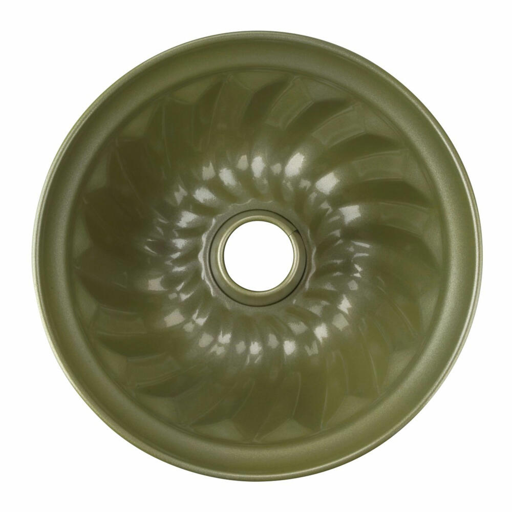 Zenker Gugelhupfform Green Vision, Backform, Kuchenform, Stahlblech, Sparkling Green, 25 cm, 7455