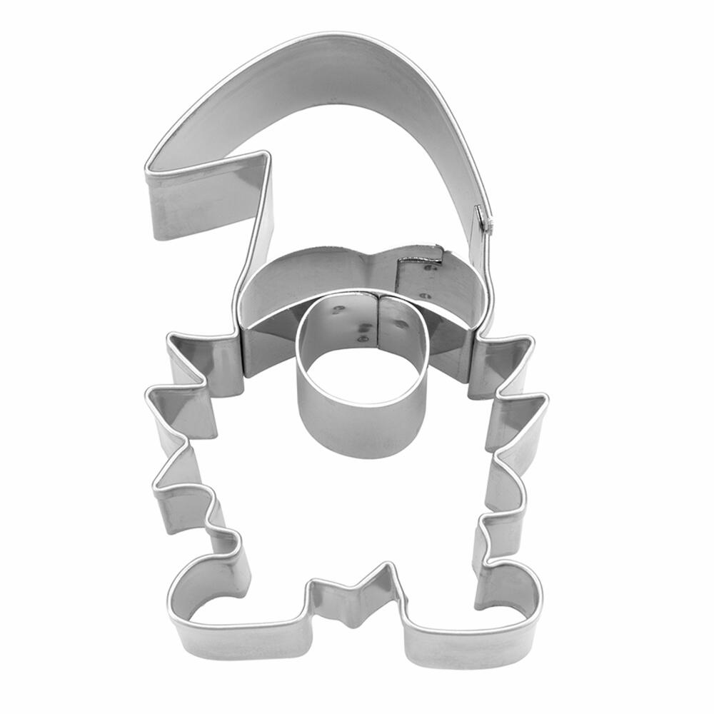 Städter embossed cookie cutter gnome, cookie cutter, cookie mold, biscuit, cookies, stainless steel, 7.5 cm, 216815