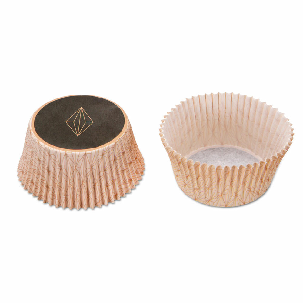 Städter Paper Baking Cups Vanilla Diamonds Maxi, 50 pieces, paper cups, baking pan, muffin cups, paper, 337329