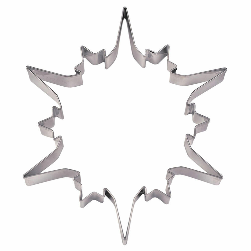 Städter cookie cutter ice crystal, cookie cutter, cookie mold, biscuit, cookies, stainless steel, 10.5 cm, 175143