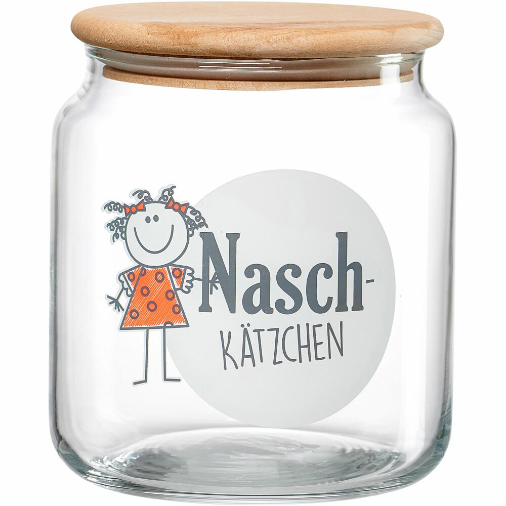 Ritzenhoff & Breker Dose Best Friends Naschkätzchen, Vorratsdose, Aufbewahrungsdose, Glas, 1.1 L, 816518