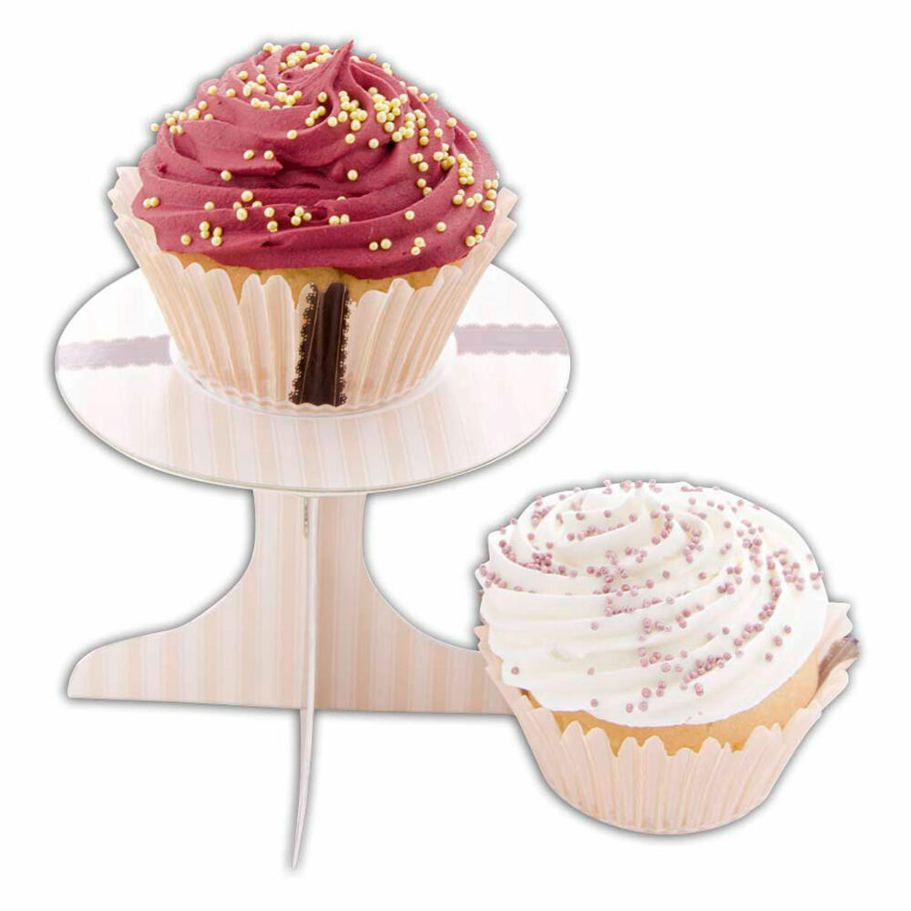 Städter Cupcake-Deko Kaffeehaus, 36-tlg., Mini Etagere, Backfömchen, Geburtstag, Party, Papier, 336186