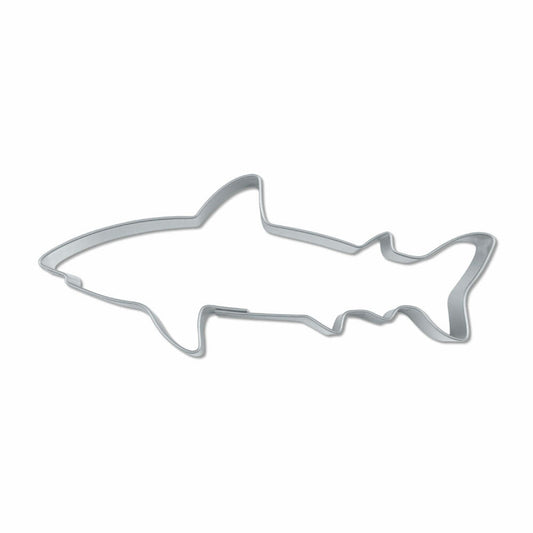 Städter Shark Cookie Cutter, Cookie Cutter, Biscuit Cutter, Stainless Steel, 8 cm, 151048