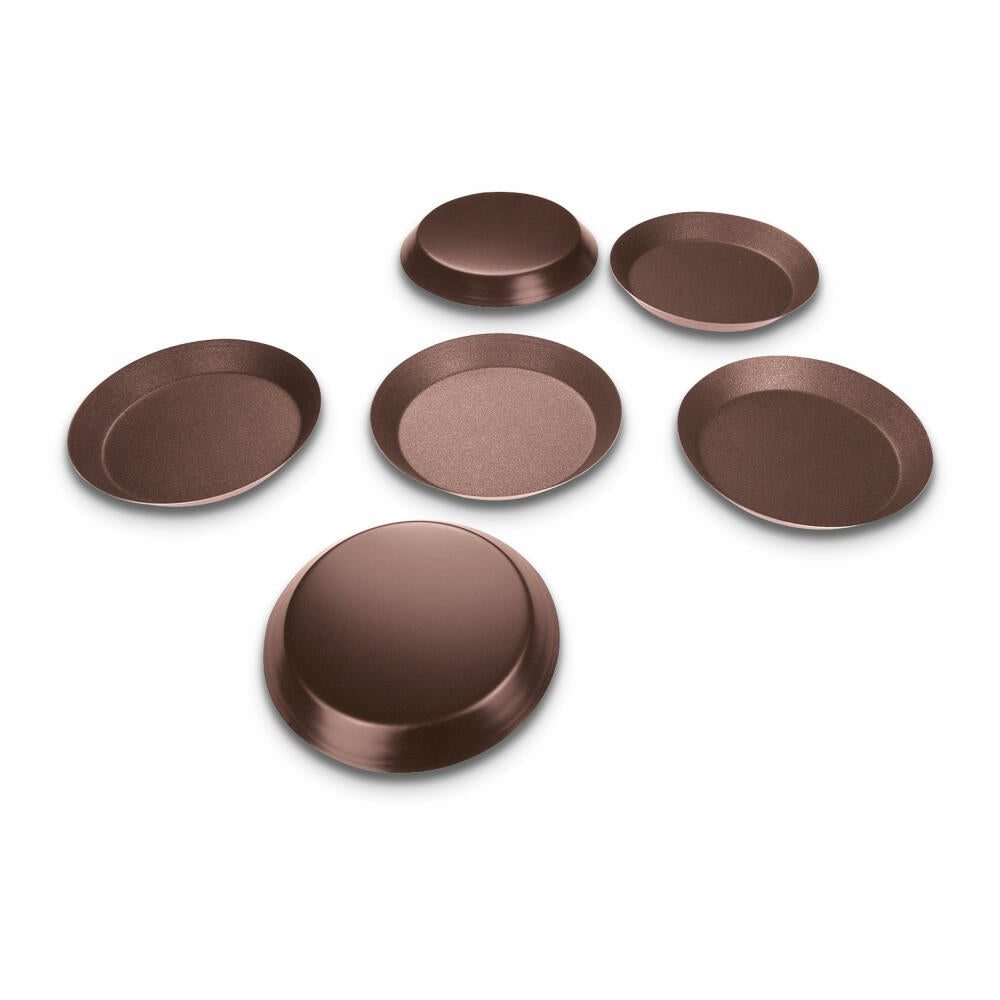 Städter baking pan tartlet, set of 6, tartlet pan, cake pan, cake baking pan, metal, Ø 10 cm, 825284