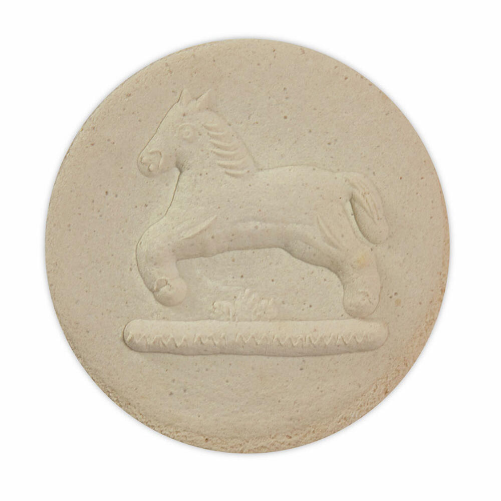 Städter Spekulatius-Model Horse, Wooden Embossing Mold, Cookie Mold, Spekulatius Mold, Wood, Ø 8 cm, 841307