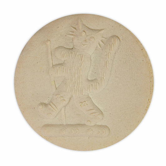 Städter Spekulatius-Model Kater, Holz-Prägeform, Plätzchenform, Spekulatiusform, Holz, Ø 8 cm, 841260