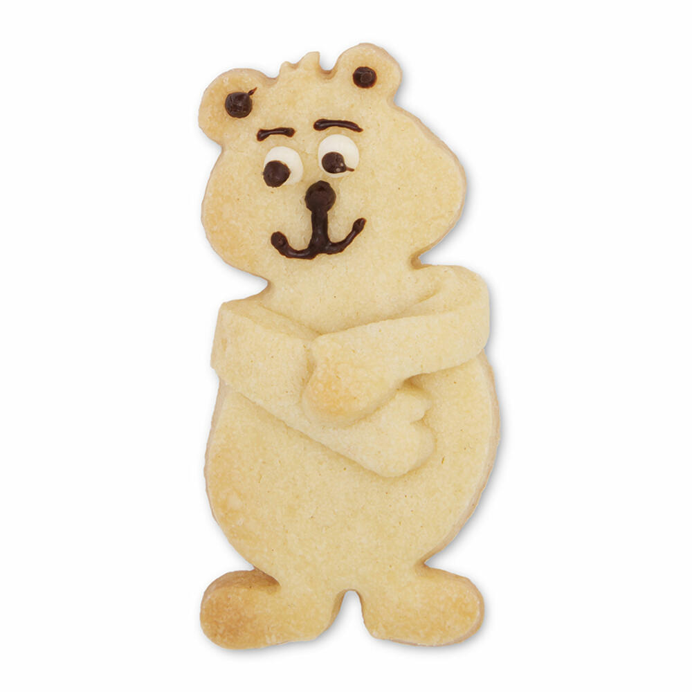 Städter Ausstecher Bär, Ausstechform, Plätzchenform, Keks, Plätzchen, Edelstahl, 6.5 cm, 040212