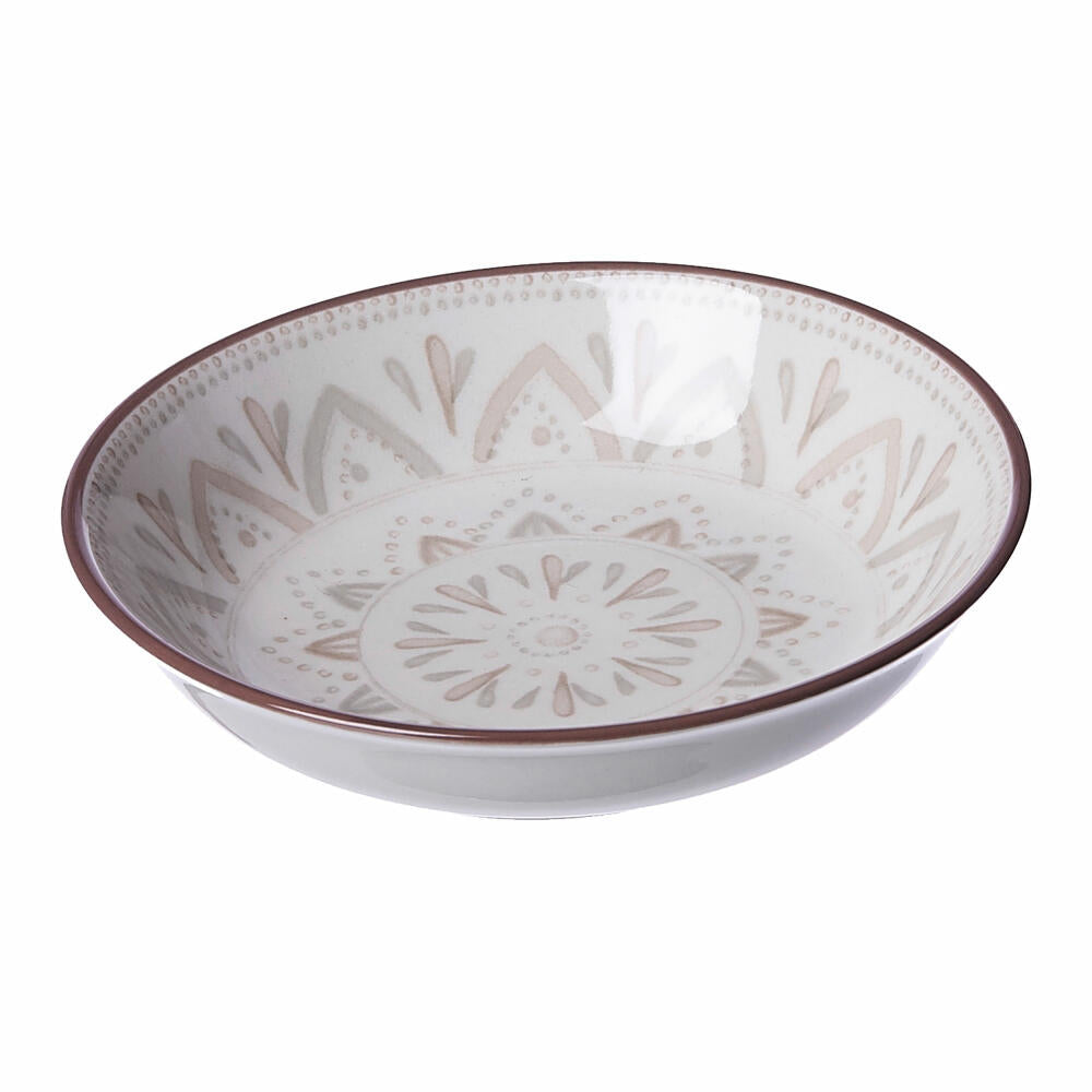 Ritzenhoff &amp; Breker Valencia Bowl Flat, Bowl, Breakfast, Ceramic, Brown, Grey, White, 10 cm, 745115