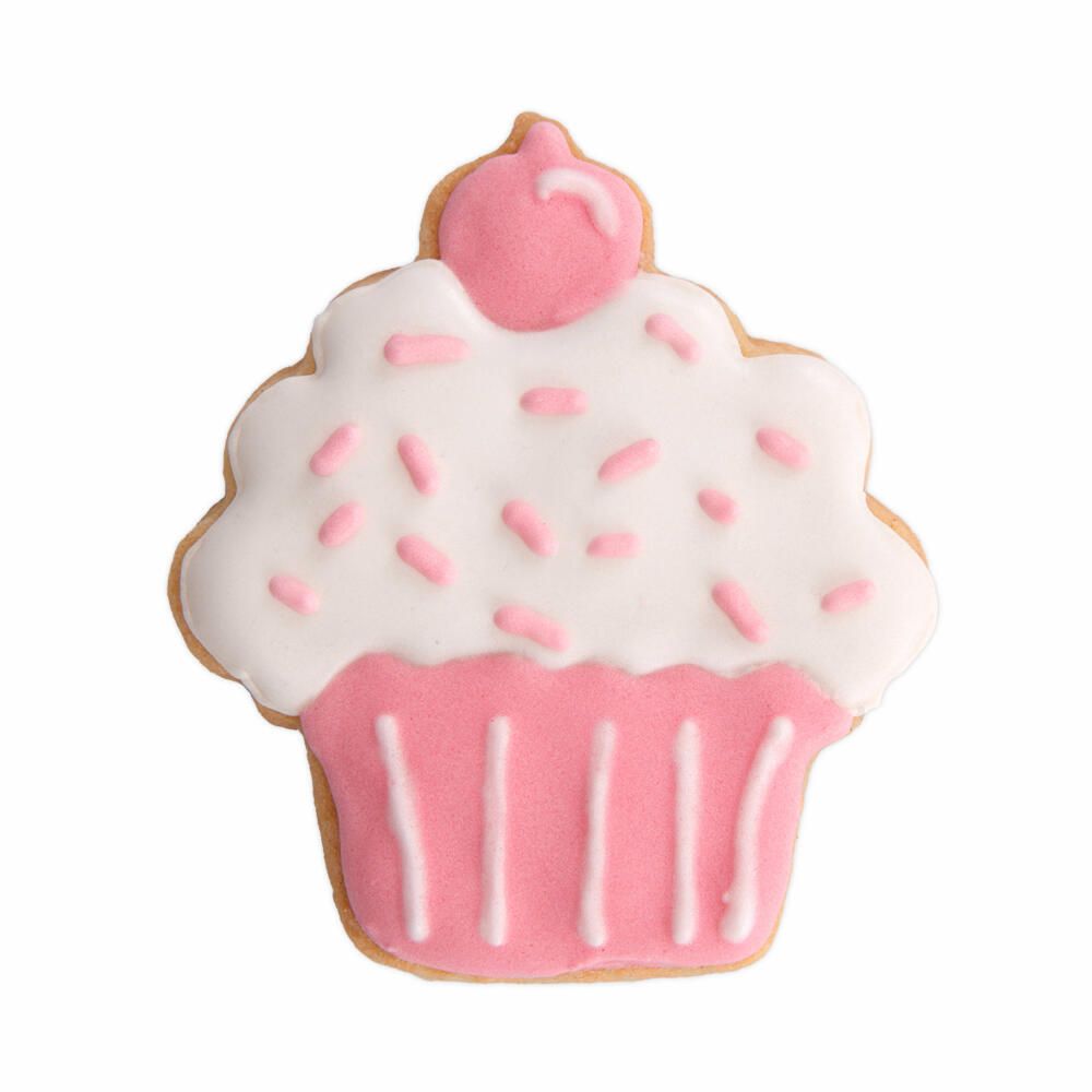 Städter Präge-Ausstecher Muffin, Ausstechform, Plätzchenform, PP-Kunststoff, Pink, 6 cm, 171954