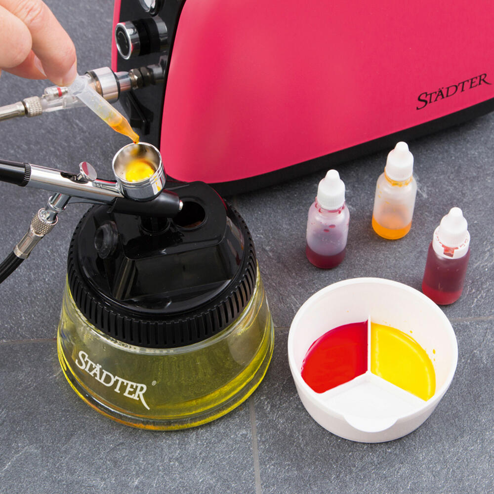 Städter Airbrush Cleaning Station, Cleaning, Airbrush Gun, Bracket, Holder, 330139