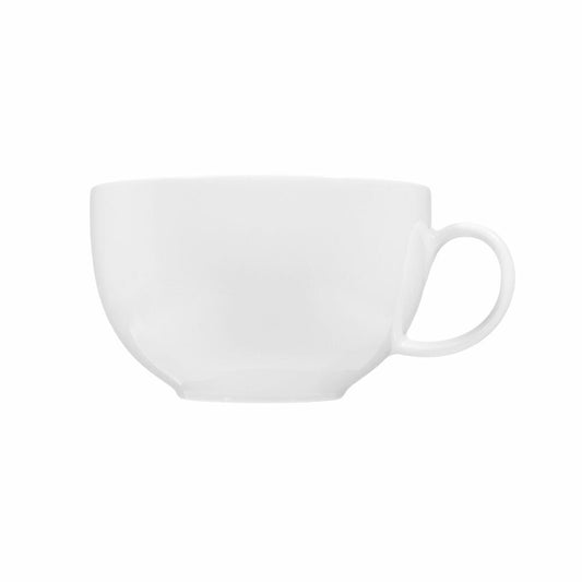 Seltmann Weiden Lido Frühstückstasse, Kaffeetasse, Teetasse, Tasse, Porzellan, Weiß, 350 ml, 001.203721