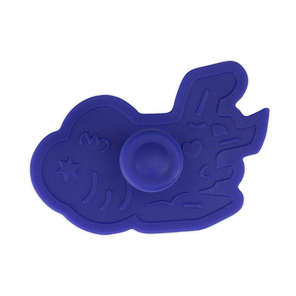 Städter embossed cookie cutter airplane, cookie cutter, cookie mold, PP plastic, blue, 6.5 cm, 171923