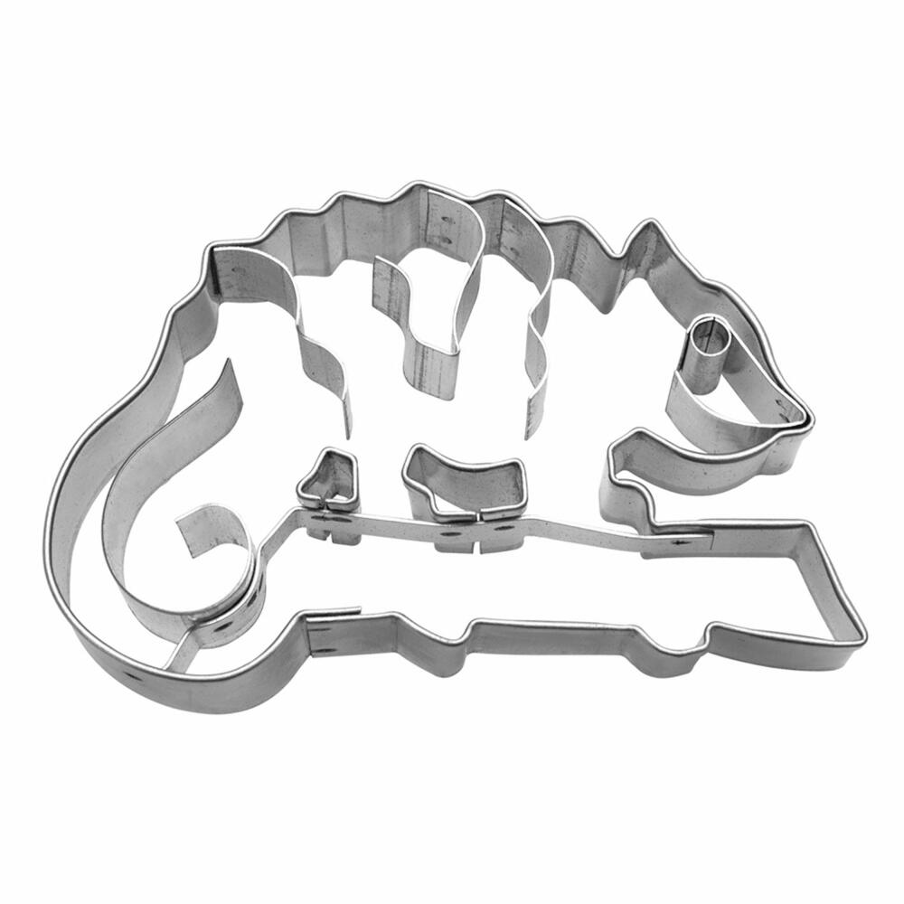 Städter embossed cookie cutter chameleon, cookie cutter, cookie mold, biscuit, cookies, stainless steel, 7 cm, 216839