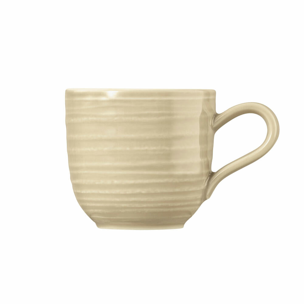 Seltmann Weiden Terra Espressoobertasse, Espressotasse, Espresso Tasse, Porzellan, Sandbeige, 100 ml, 001.766249