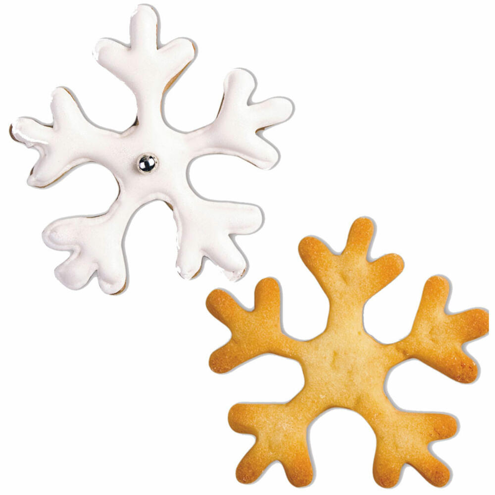 Städter cookie cutter snowflake, cookie cutter, cookie mold, biscuit, cookies, stainless steel, 6 cm, 175099