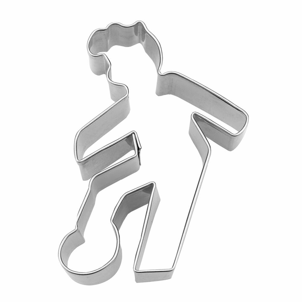 Städter cookie cutter football player, cookie cutter, cookie mold, biscuit, cookies, stainless steel, 6.5 cm, 216556