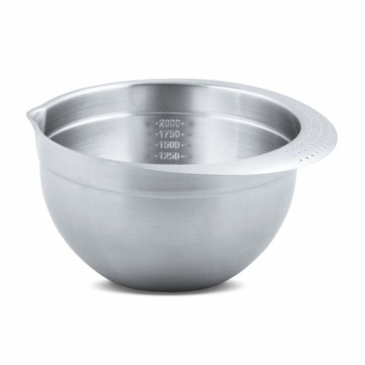 Städter mixing bowl, with measuring scale, mixing bowl, baking bowl, mixing pot, stainless steel, Ø 20 cm, 2 L, 893474