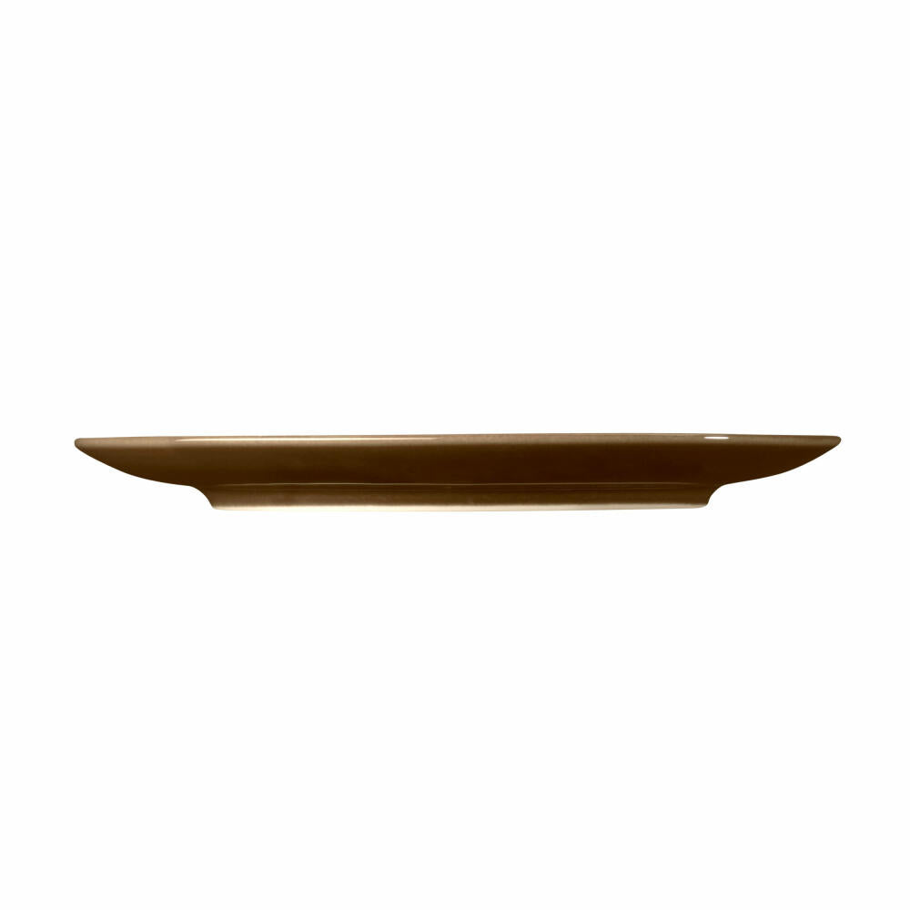 Seltmann Weiden Terra bread plate, cake plate, plate, porcelain, earth brown, Ø 17.7 cm, 001.766260