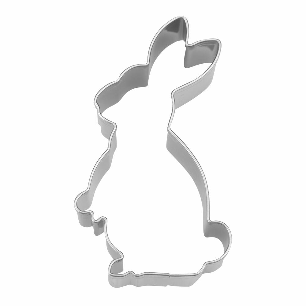 Städter cookie cutter rabbit, cookie cutter, cookie mold, stainless steel, silver-colored, 6 cm, 217294