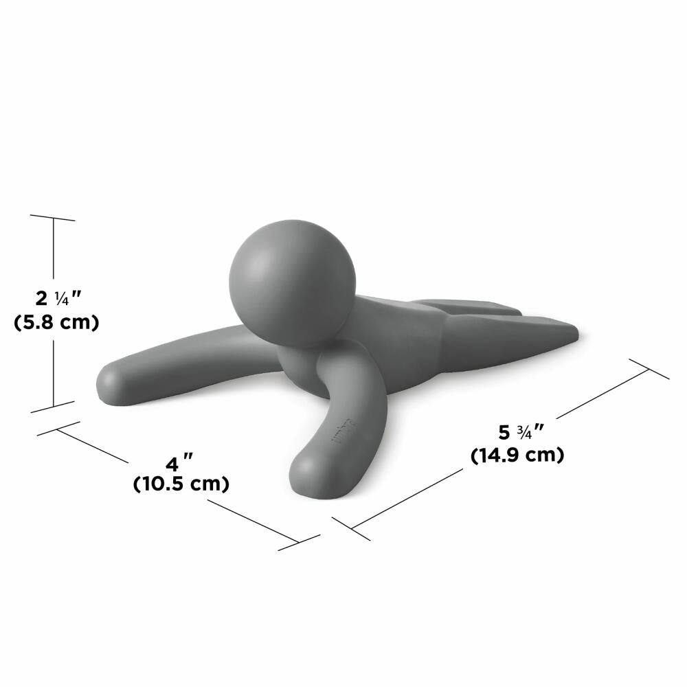 Umbra Türstopper Buddy 2er Set, Türkeil, TPR-Kunststoff, Anthrazit, 14 x 10 cm, 1013767-149