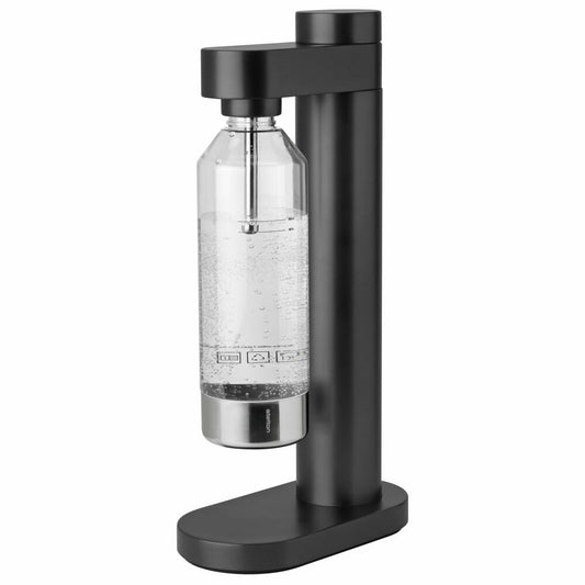 Stelton Wassersprudler Brus, für kohlensäurehaltige Getränke, Edelstahl, Kunststoff, Black Metallic, 2100-1