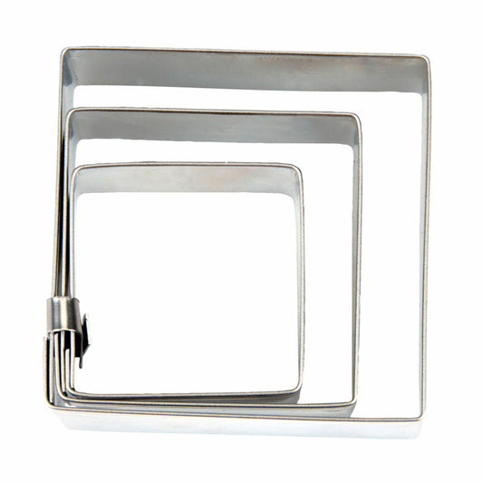 Städter Terrace Cookie Cutter Square Smooth, Cookie Cutter, Cookie Mold, Biscuit, Cookies, Stainless Steel, 126039