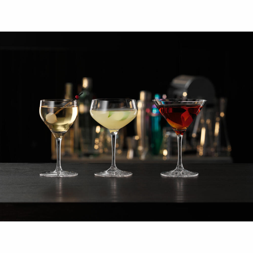 Spiegelau Perfect Serve Collection Nick & Nora Glas, 4er Set, Cocktailglas, Cocktail Glas, Kristallglas, 150 ml, 4500156