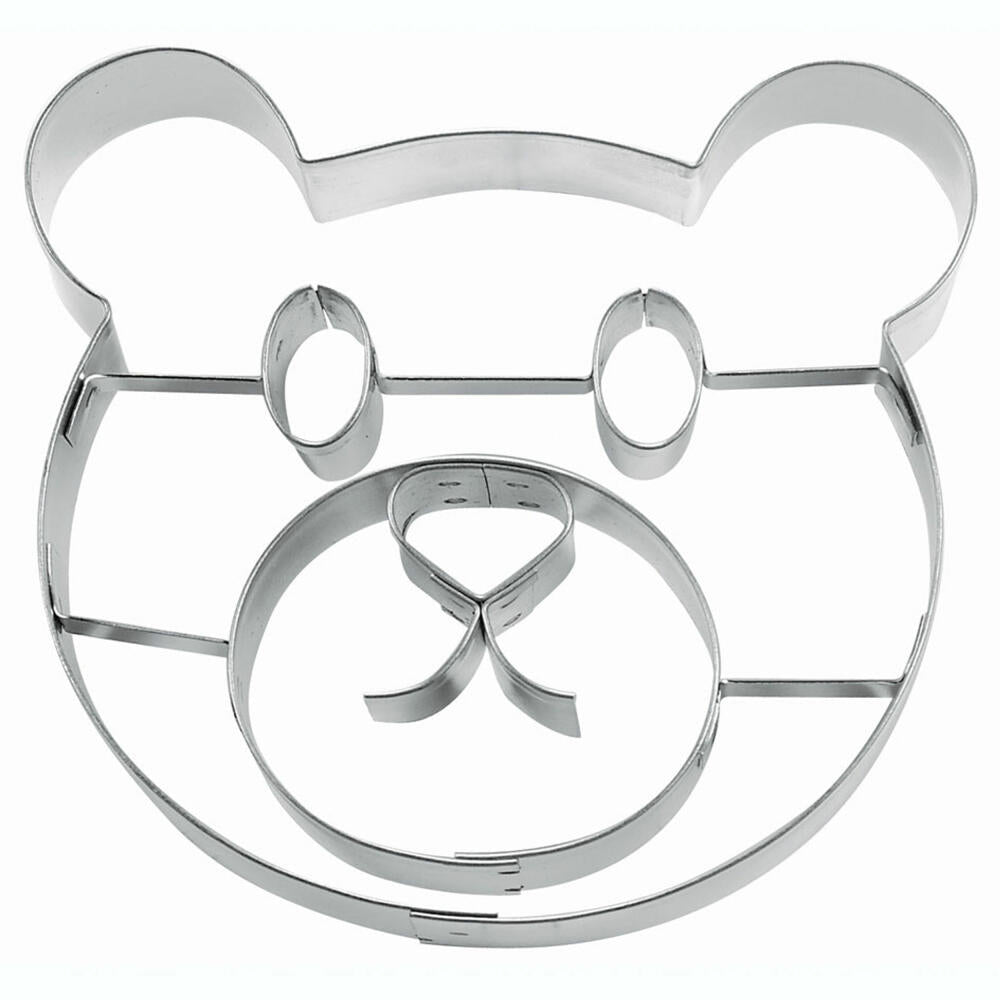 Städter embossed cookie cutter teddy face, cookie cutter, cookie mold, biscuit, cookies, stainless steel, 11.5 cm, 040137