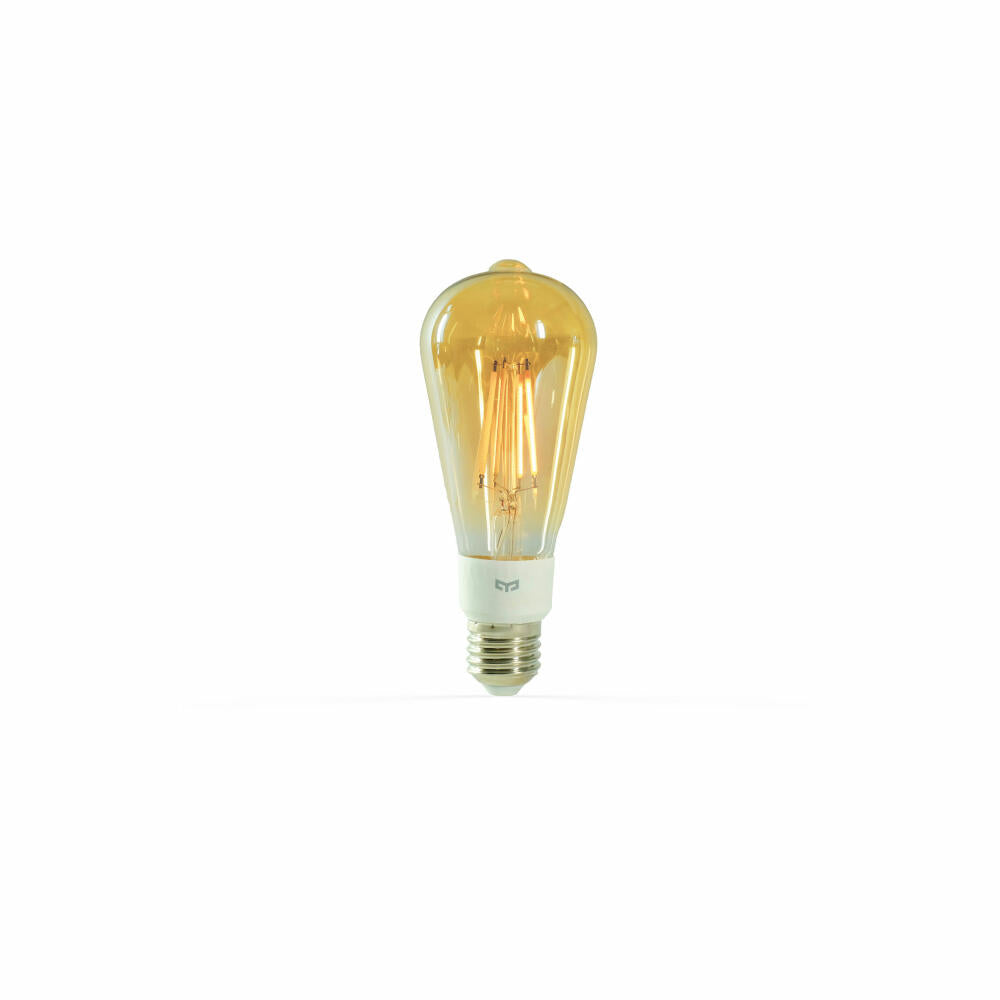 Yeelight Smart LED Filament Lampe Kolbenform, Smart Glühbirne, Birne, Dimmbar, 6 W, YLDP231EU