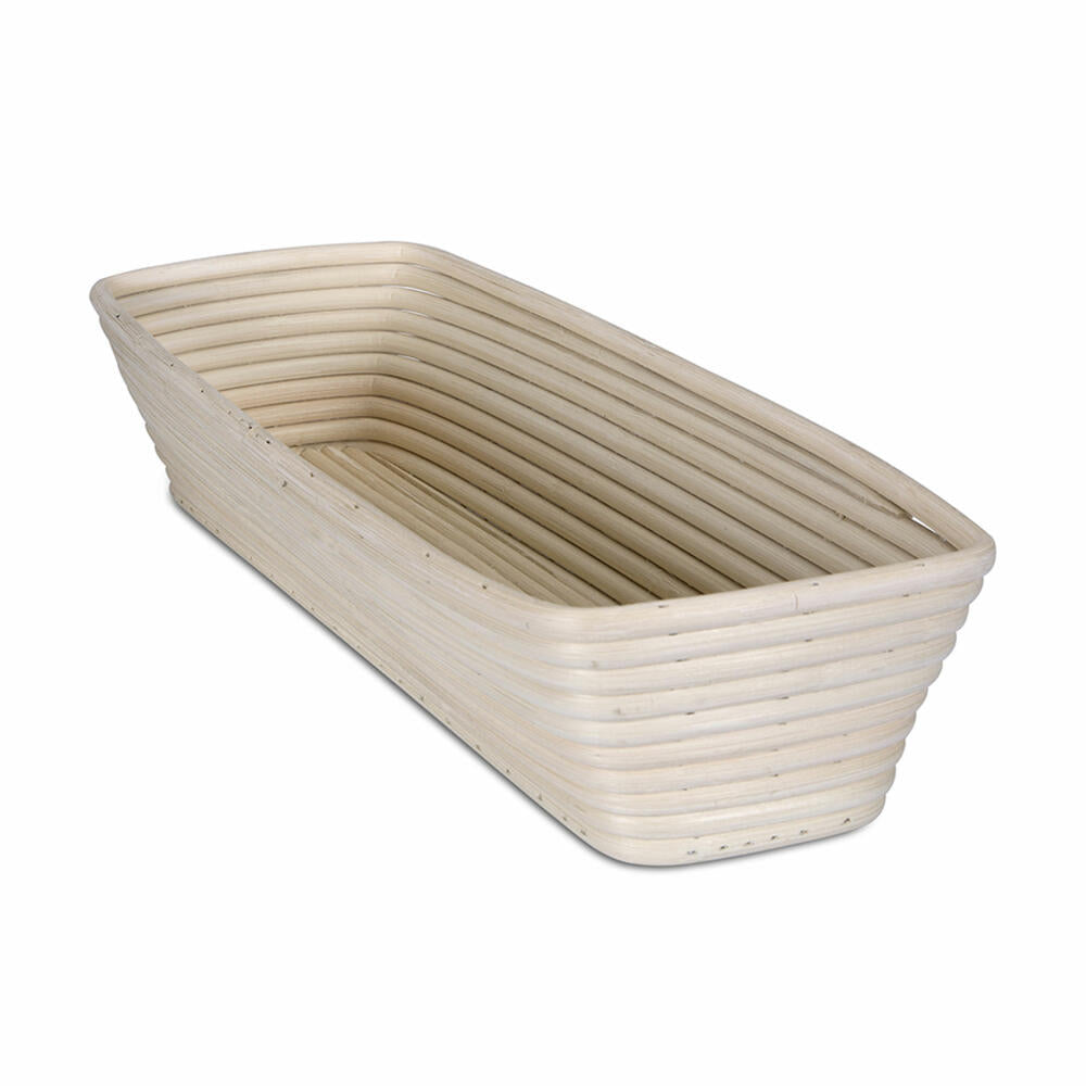 Städter fermentation basket rectangle, fermentation basket, bread form, bread dough, bread basket, rattan, 38.5 x 13.5 cm, 836037