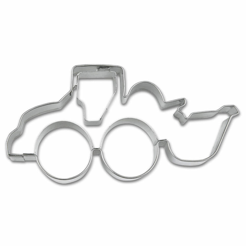 Städter embossed cookie cutter excavator / wheel loader, cookie cutter, cookie mold, biscuit, cookies, stainless steel, 10 cm, 199590