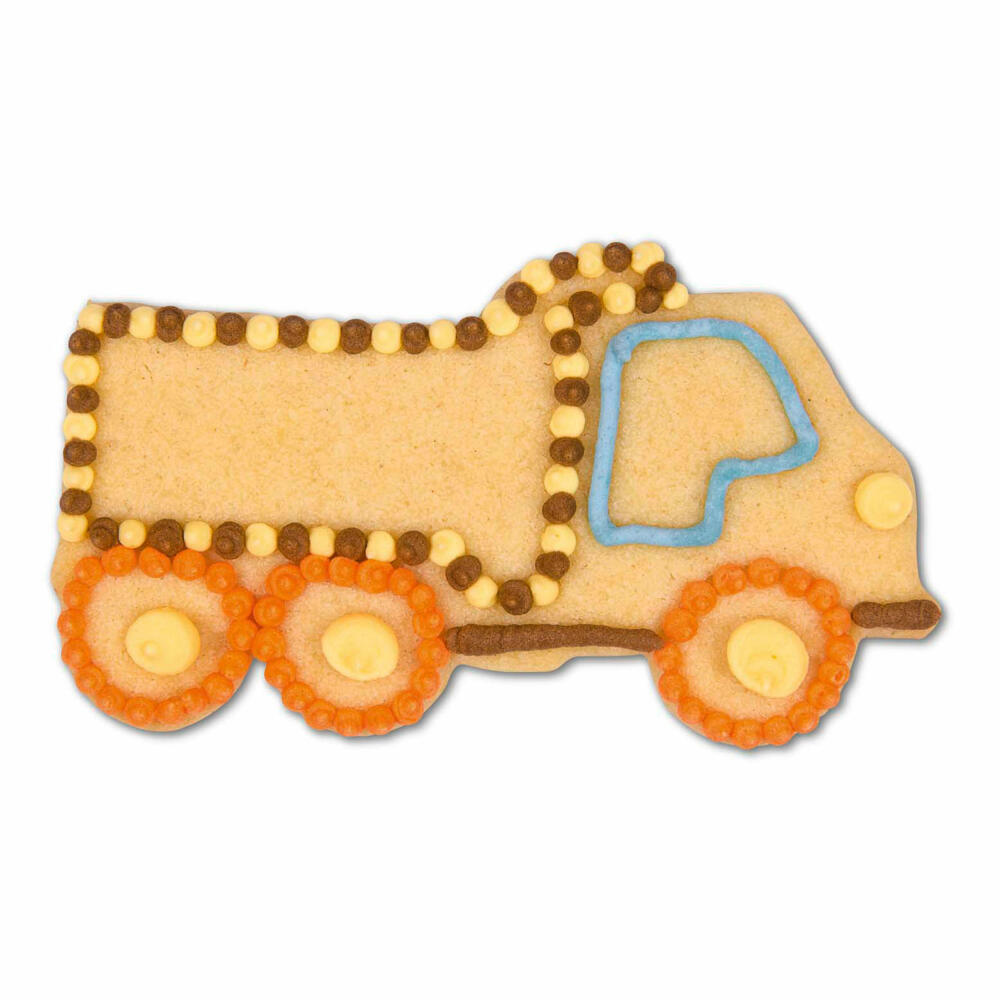 Städter embossed cookie cutter truck / lorry, cookie cutter, cookie shape, biscuit, cookies, stainless steel, 8 cm, 199613