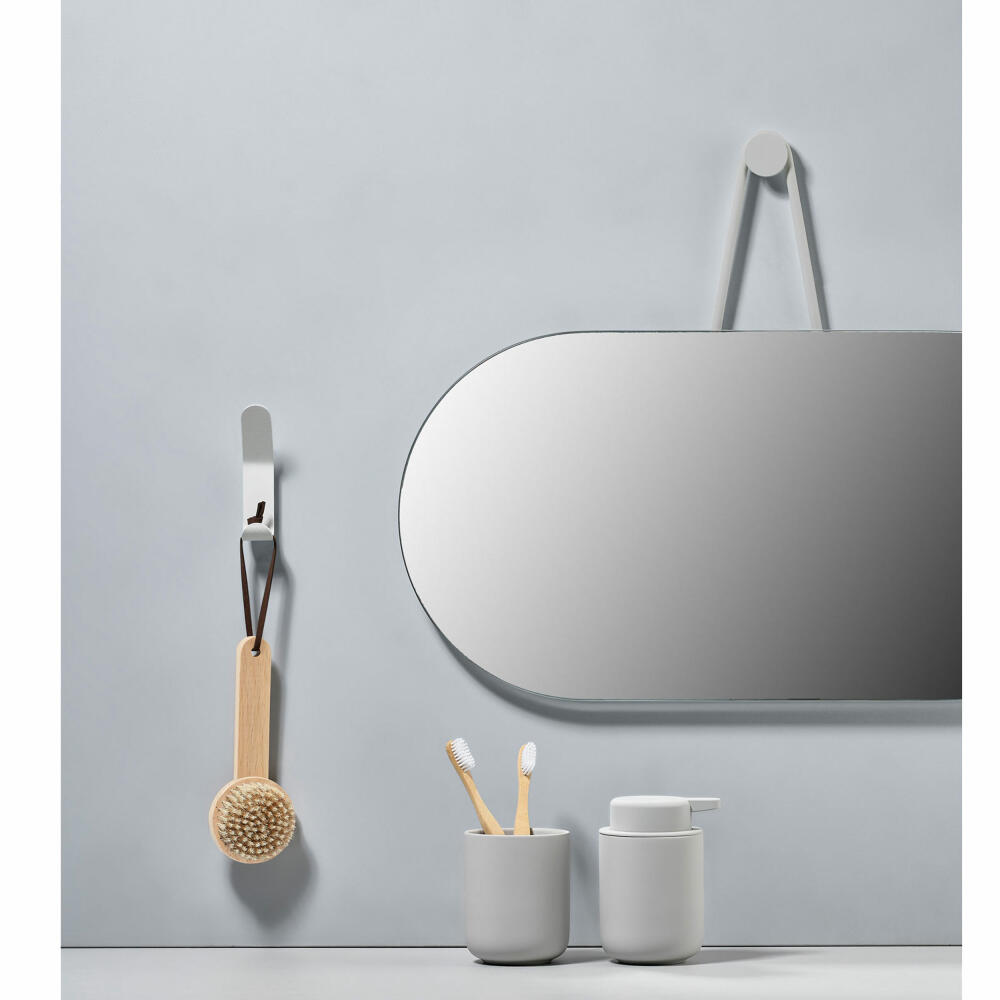 Zone Denmark Wandspiegel A-Wall Mirror, Wand Spiegel, Garderobenspiegel, Metall, Soft Grey, 60 x 30 cm, 332069