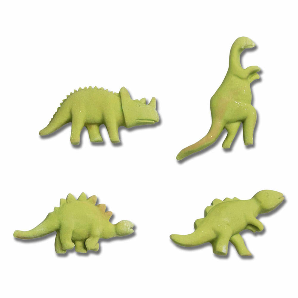 Städter Deko-Flex-Model Dinosaurier, 4er-Reliefform, Silikonform, Fondant Form, Torten Deko, Silikon, 257443