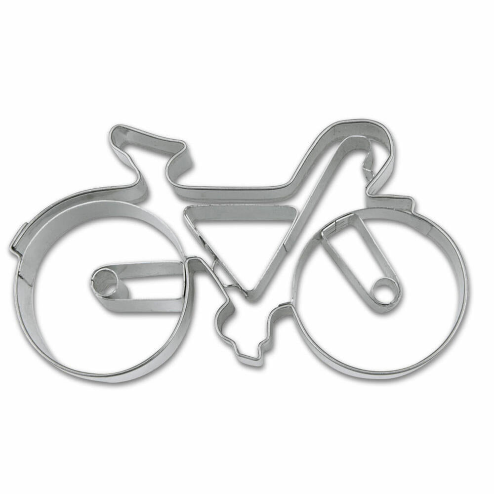 Städter embossed cookie cutter racing bike / bicycle, cookie cutter, cookie mold, biscuit, cookies, stainless steel, 9 cm, 199569