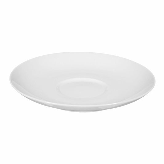 Seltmann Weiden Lido Untertasse, zur Frühstückstasse, Unterteller, Porzellan, Weiß, Ø 16 cm, 001.203664