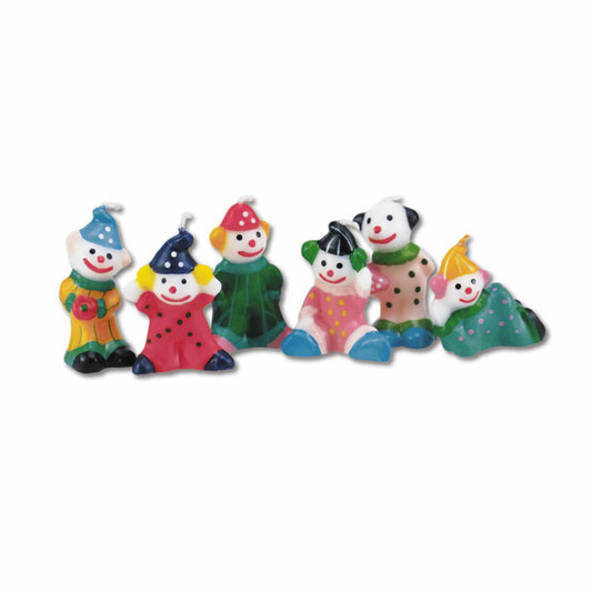 Städter Candles Clowns Set, 6 pcs., Birthday Candles, Cake Candles, Birthday, Candle, 910379