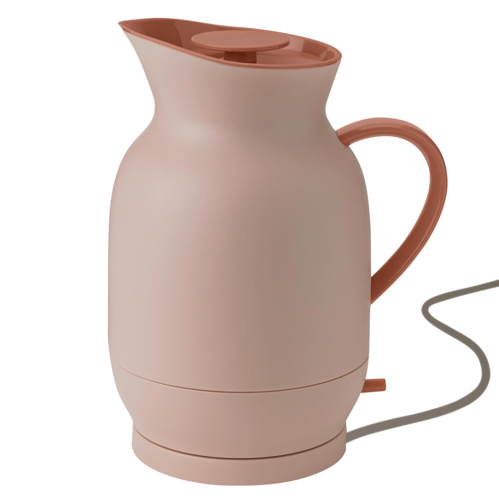 Stelton Kettle Amphora, stainless steel, plastic, Soft Peach, 1.2 L, 223-2