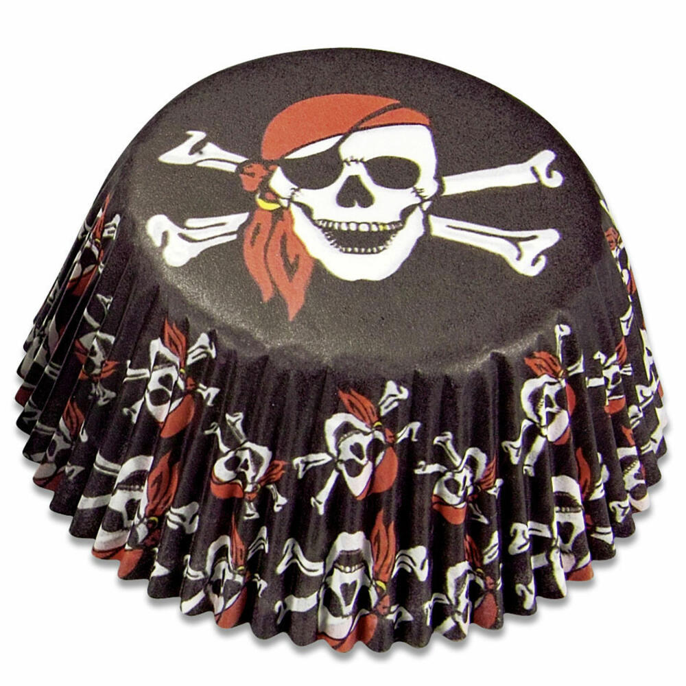 Städter Paper Baking Cups Pirate Mini, 50 pieces, paper cups, baking pan, muffin cups, paper, 335325