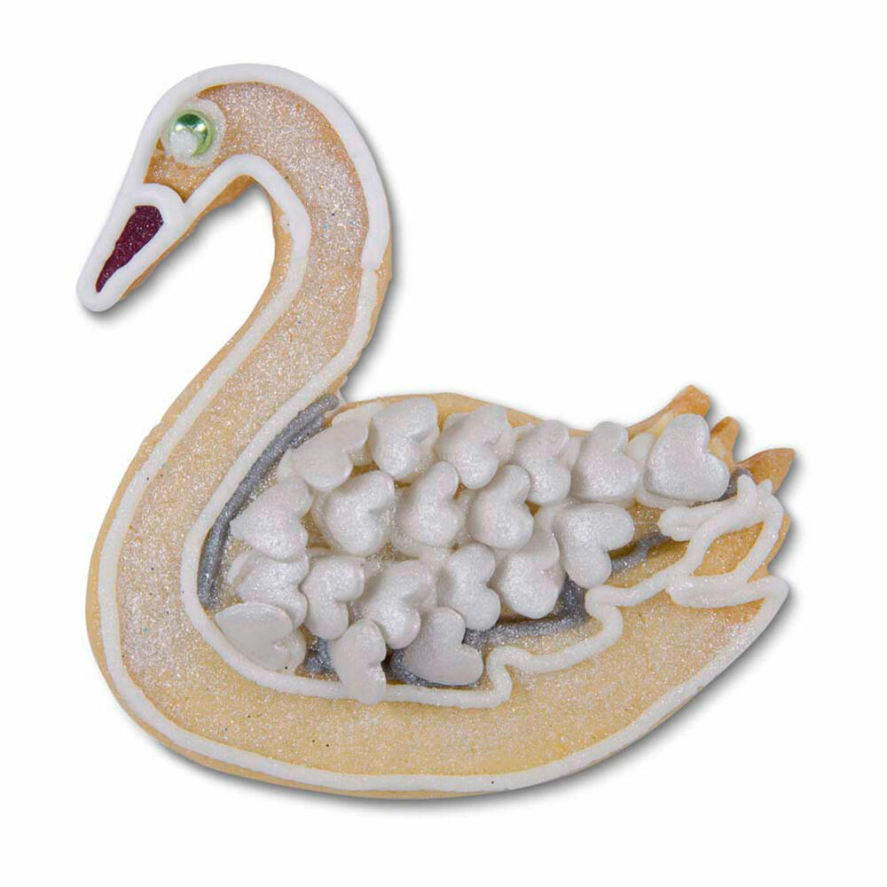 Städter embossed cookie cutter swan, cookie cutter, cookie mold, biscuit, biscuits, stainless steel, 7 cm, 185029