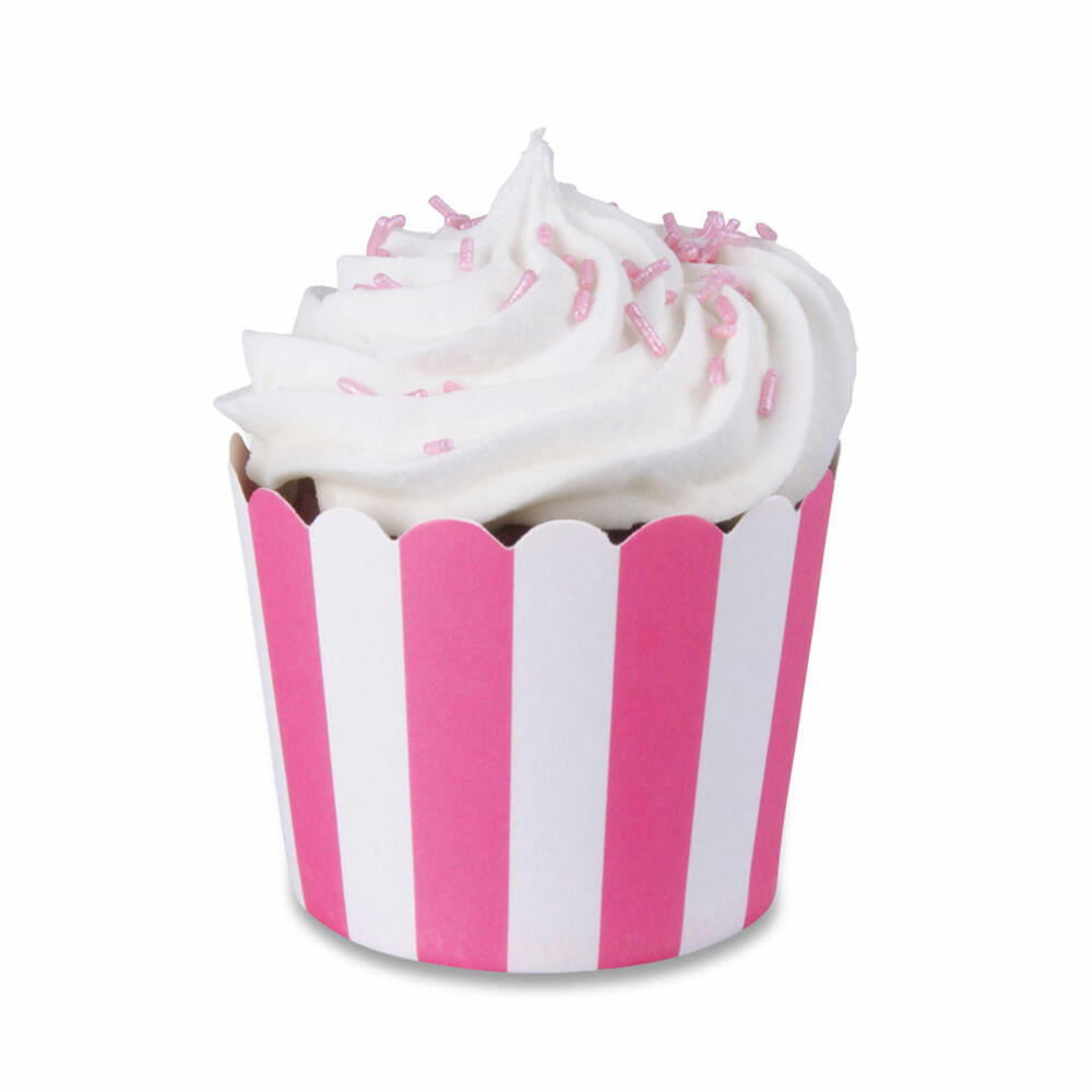 Städter cupcake baking pan pink-white mini, 12 pieces, paper cases, baking cups, paper baking cups, paper, 337053