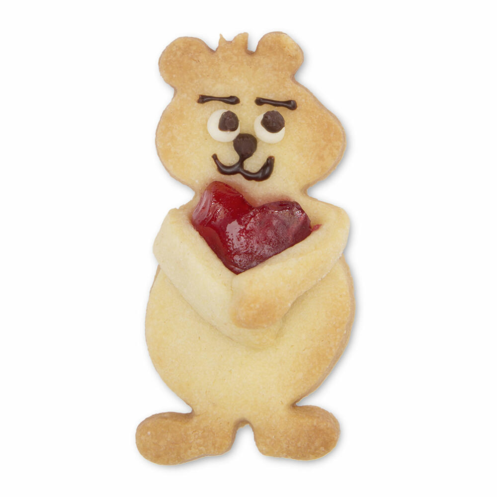 Städter Ausstecher Bär, Ausstechform, Plätzchenform, Keks, Plätzchen, Edelstahl, 6.5 cm, 040212