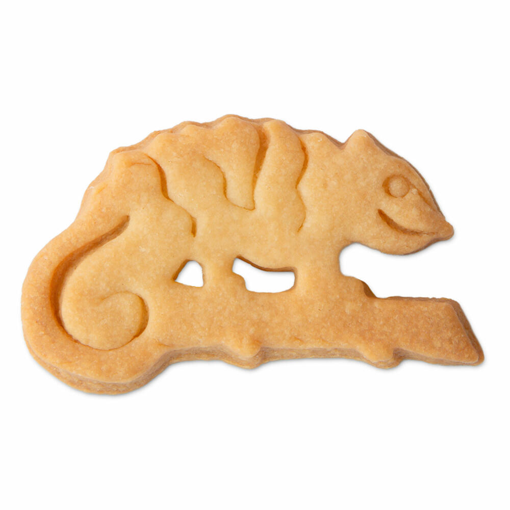 Städter embossed cookie cutter chameleon, cookie cutter, cookie mold, biscuit, cookies, stainless steel, 7 cm, 216839