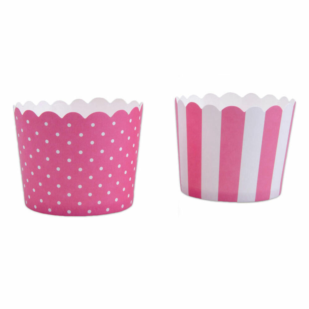 Städter cupcake baking pan pink-white mini, 12 pieces, paper cases, baking cups, paper baking cups, paper, 337053