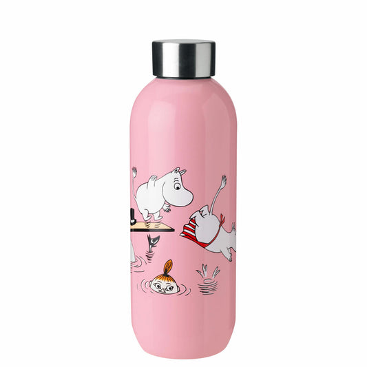 Stelton Trinkflasche Keep Cool Moomin Swim, Wasserflasche, Edelstahl, Kunststoff, 750 ml, 1372-10