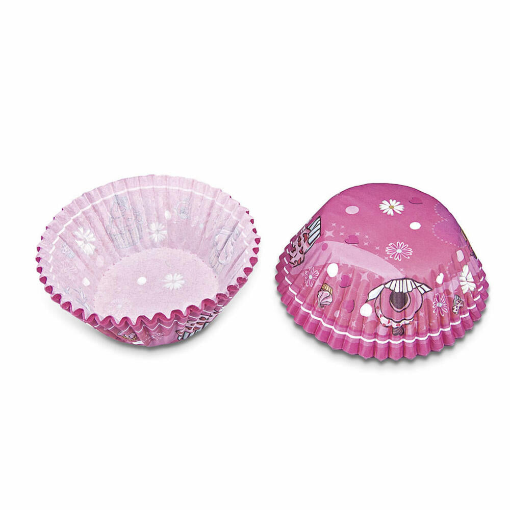 Städter Paper Baking Cups Girlie Maxi, 50 pieces, paper cups, baking pan, muffin cups, paper, 335318