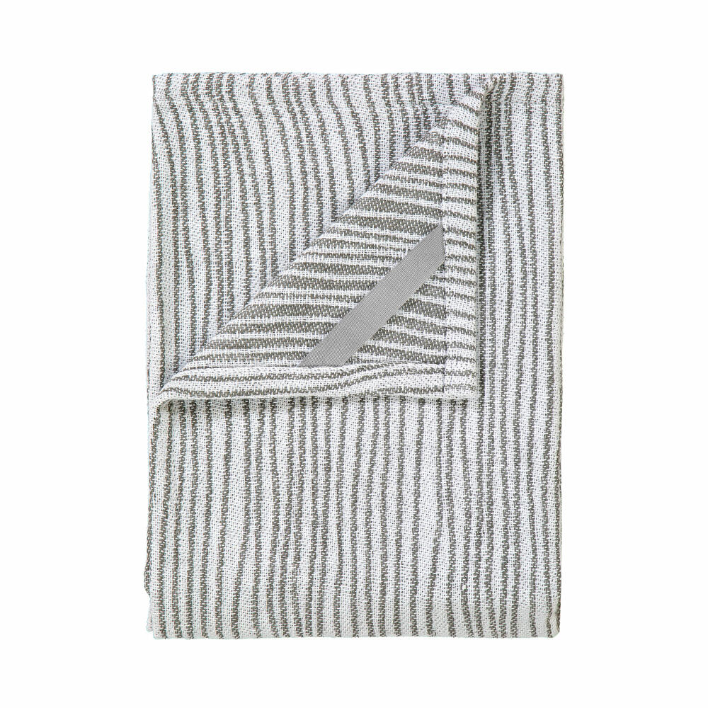 Blomus BELT Set of 2 tea towels, dishcloth, kitchen towel, cotton, lily white, agave green, 50 x 80 cm, 63839