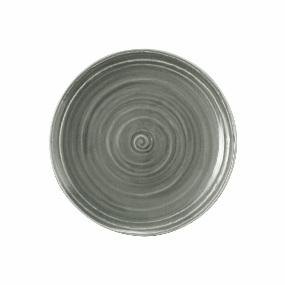 Seltmann Weiden Terra bread plate, cake plate, plate, porcelain, pearl grey, Ø 17.7 cm, 001.766256
