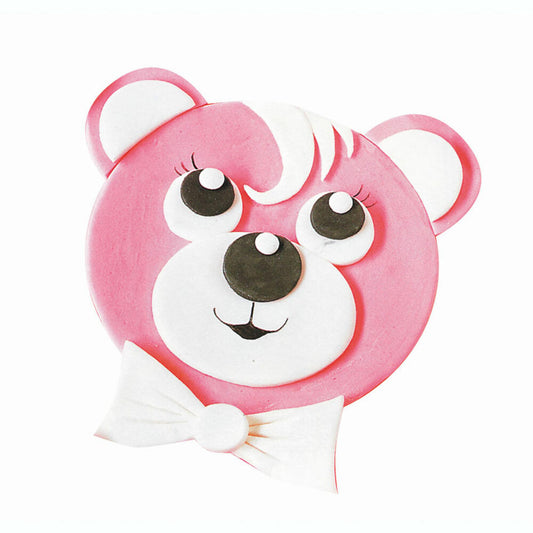 Städter Präge-Ausstecher Teddygesicht, Ausstechform, Plätzchenform, Keks, Plätzchen, Edelstahl, 11.5 cm, 040137