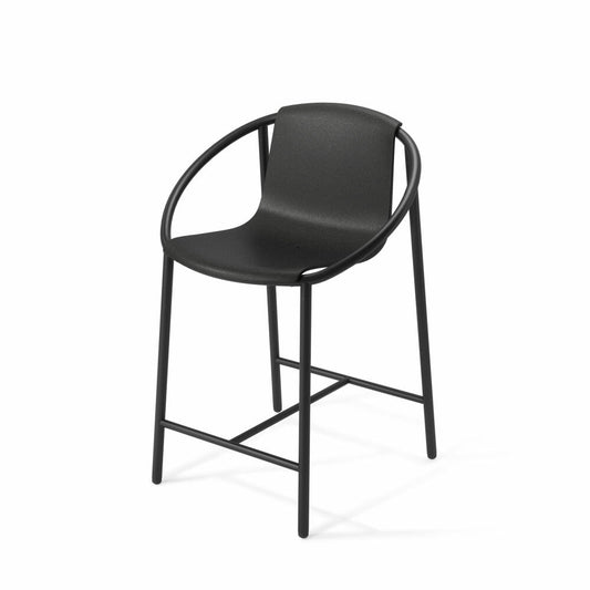 Umbra Barstuhl Ringo, Barhocker, hoher Stuhl, Stahl, Kunststoff, Black, 90 cm, 1020873-040